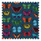 Kaleidoscope Fabric in Brights on Teal