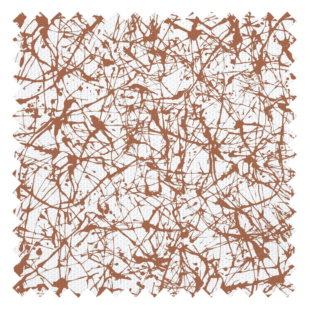 Scribble Fabric in Terracotta
