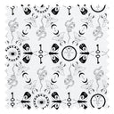Spellbound Fabric in Monochrome