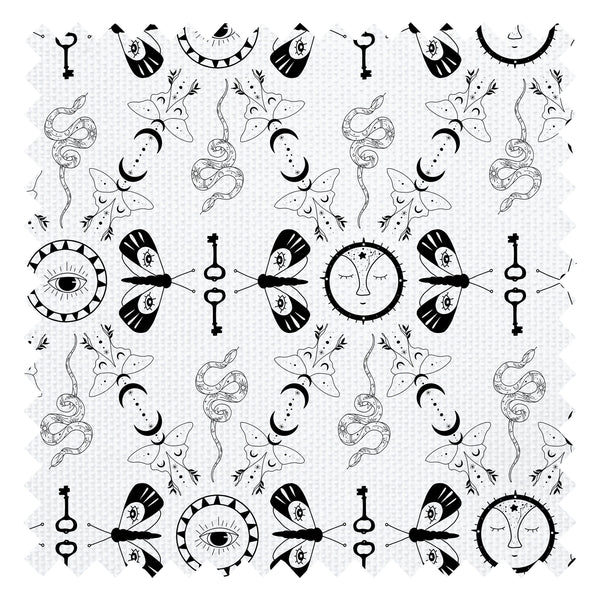 Spellbound Fabric in Monochrome