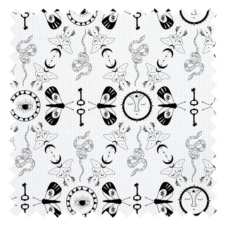 Spellbound Fabric in Monochrome