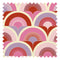 Groovy Baby Fabric in Candy Pinks, Strawberry Red and Lavender