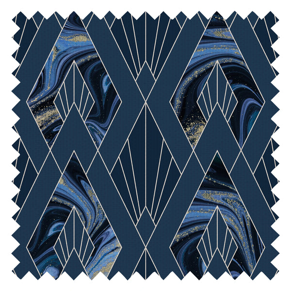 Leonardo Fabric in Midnight Blue