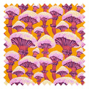 Fun Guy Fabric in Burnt Orange and Deep Pink