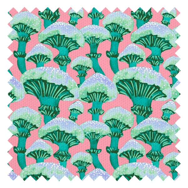 Fun Guy Fabric in Candy Pink and Aqua Green