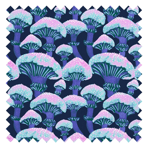Fun Guy Fabric in Midnight Navy, Sky Blue and Pink