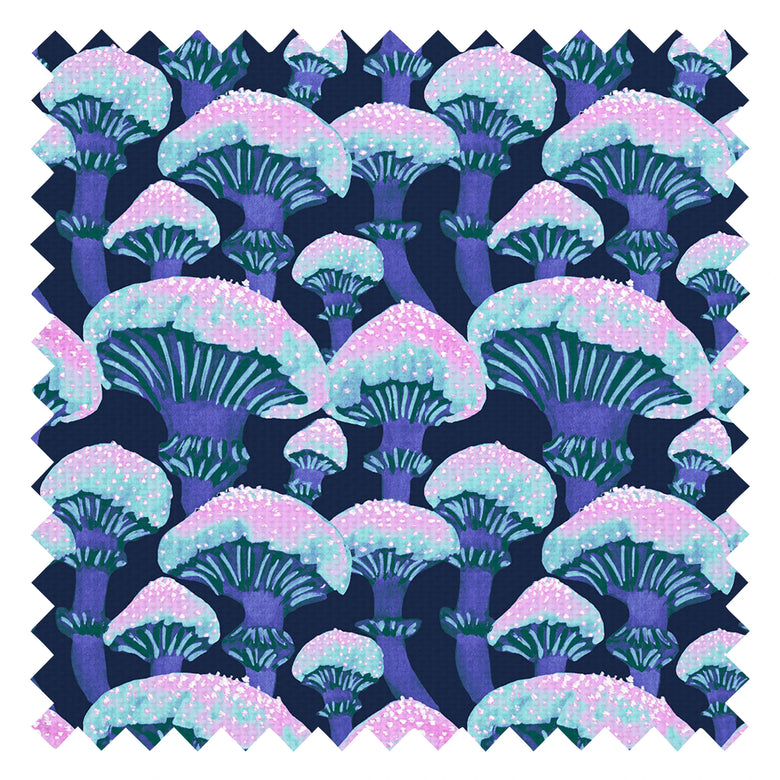 Fun Guy Fabric in Midnight Navy, Sky Blue and Pink