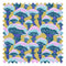Fun Guy Fabric in Mustard Yellow, Sky Blue and Pink