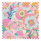 Stupid Cupid Fabric in Mint Green, Carnation Pinks and Apricot
