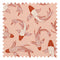 Carpe Diem Fabric in Pink, Red and Ivory