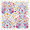 Forget Me Not Fabric in Citrus, Fuchsia and Cobalt Blue