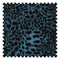 Lady Leopard Fabric in Dark Cobalt Blue