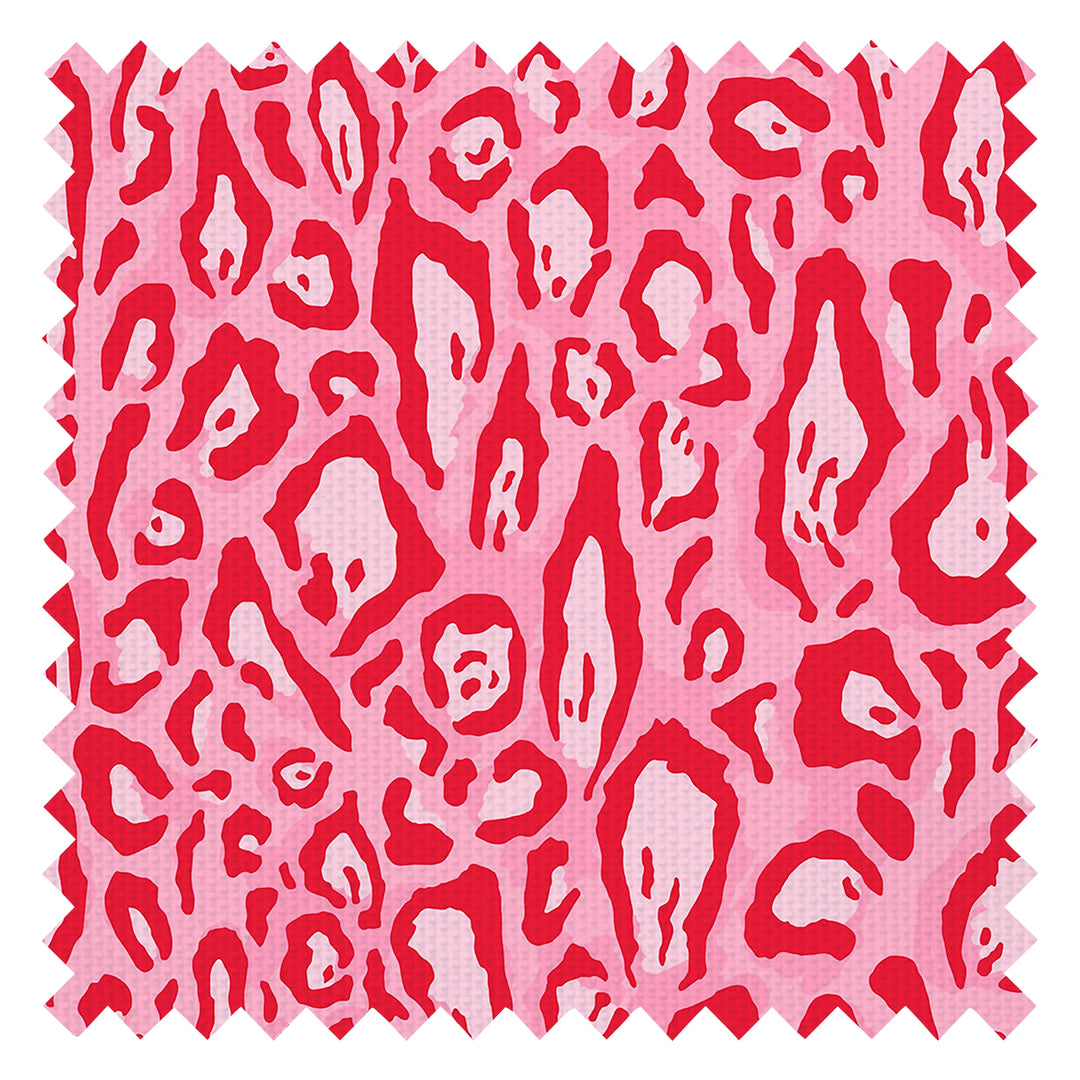 Animal Instinct Fabric in Candy Pink and Red