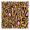 Animal Instinct Fabric in Ochre and Pink