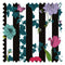 Secret Garden Fabric in Liquorish with Brights