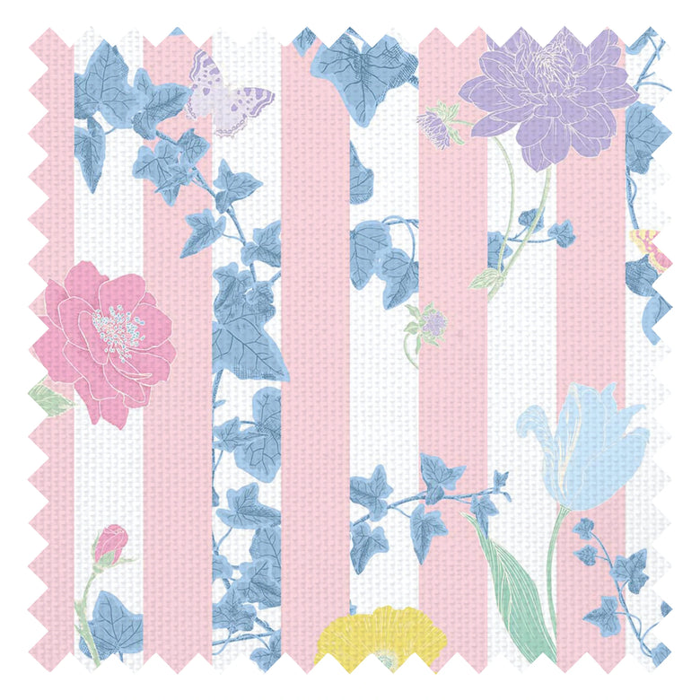 Secret Garden Fabric in Bubblegum with Pastels