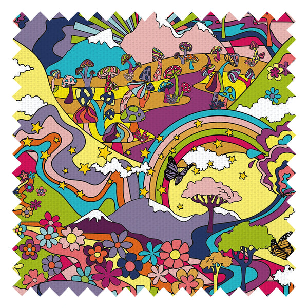 Mary Jane Fabric in Rainbow Brights