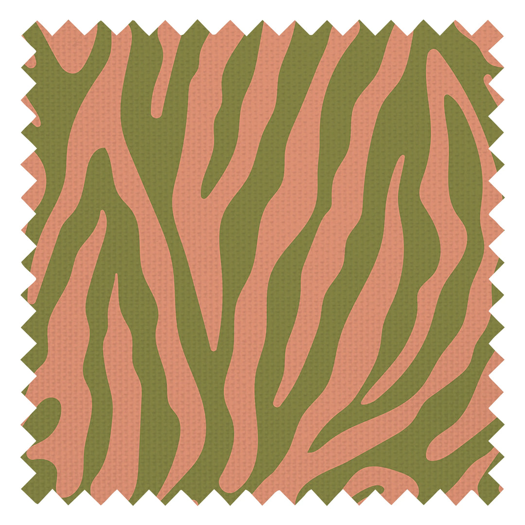 Good Vibrations Fabric in Avocado and Tuscan Rooftop