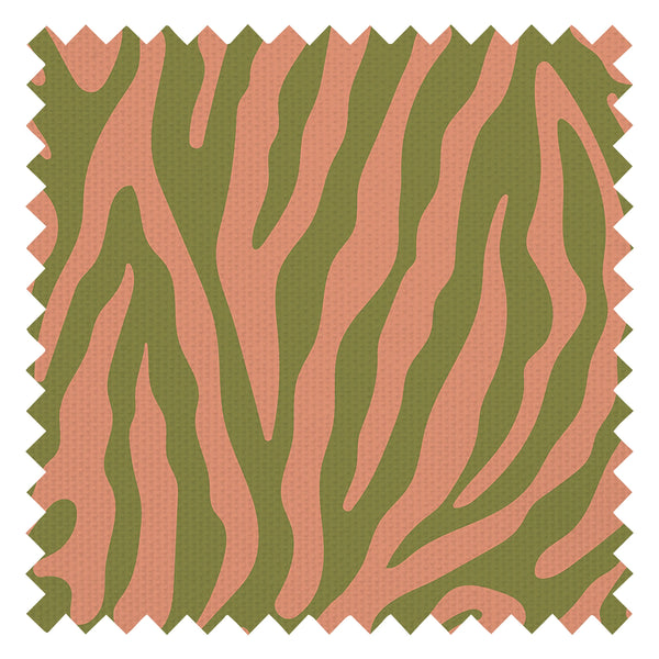 Good Vibrations Fabric in Avocado and Tuscan Rooftop