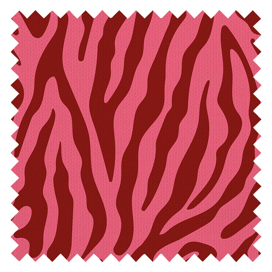 Good Vibrations Fabric in Cherry Red and Lychee