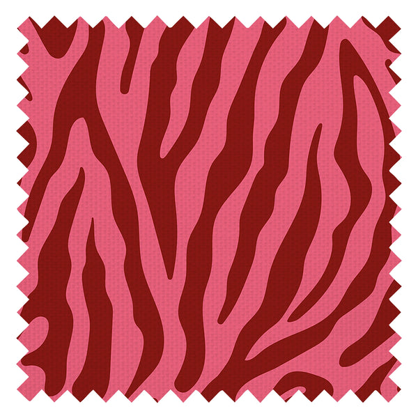 Good Vibrations Fabric in Cherry Red and Lychee