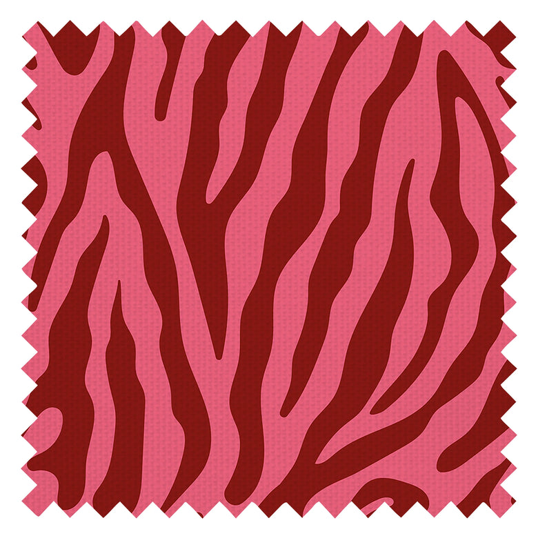 Good Vibrations Fabric in Cherry Red and Lychee