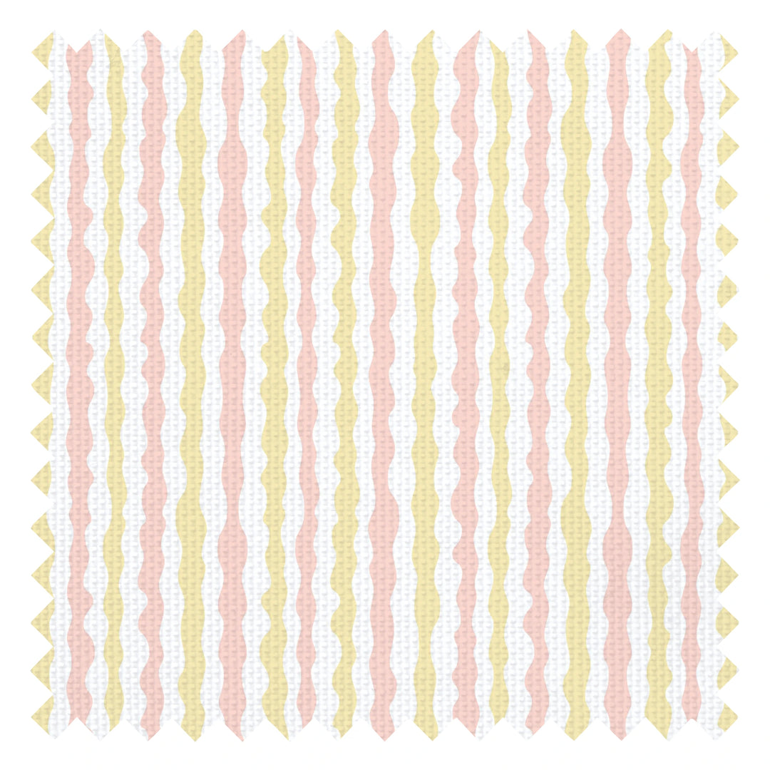 Get A Wiggle On Fabric in Candy Floss and Lemon Sherbet