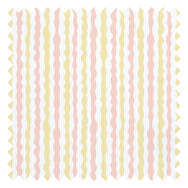 Get A Wiggle On Fabric in Candy Floss and Lemon Sherbet