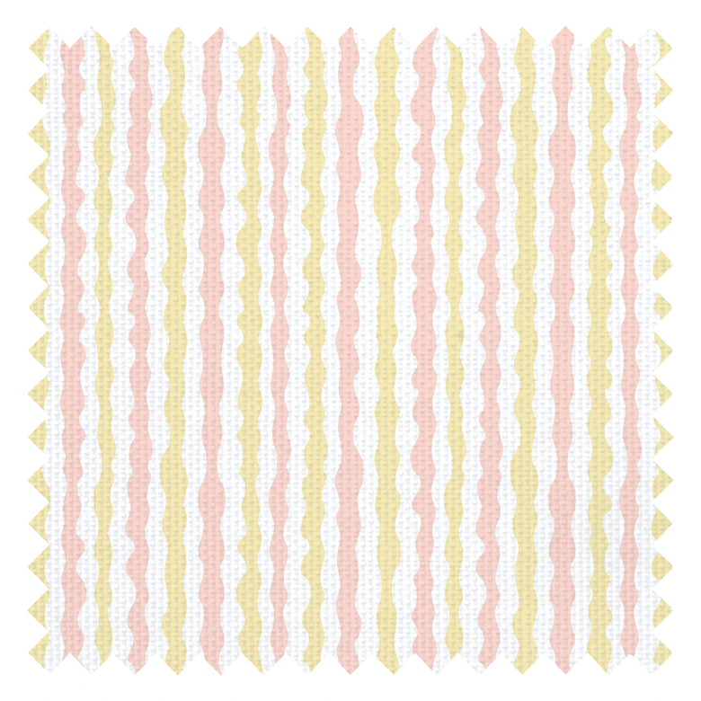 Get A Wiggle On Fabric in Candy Floss and Lemon Sherbet