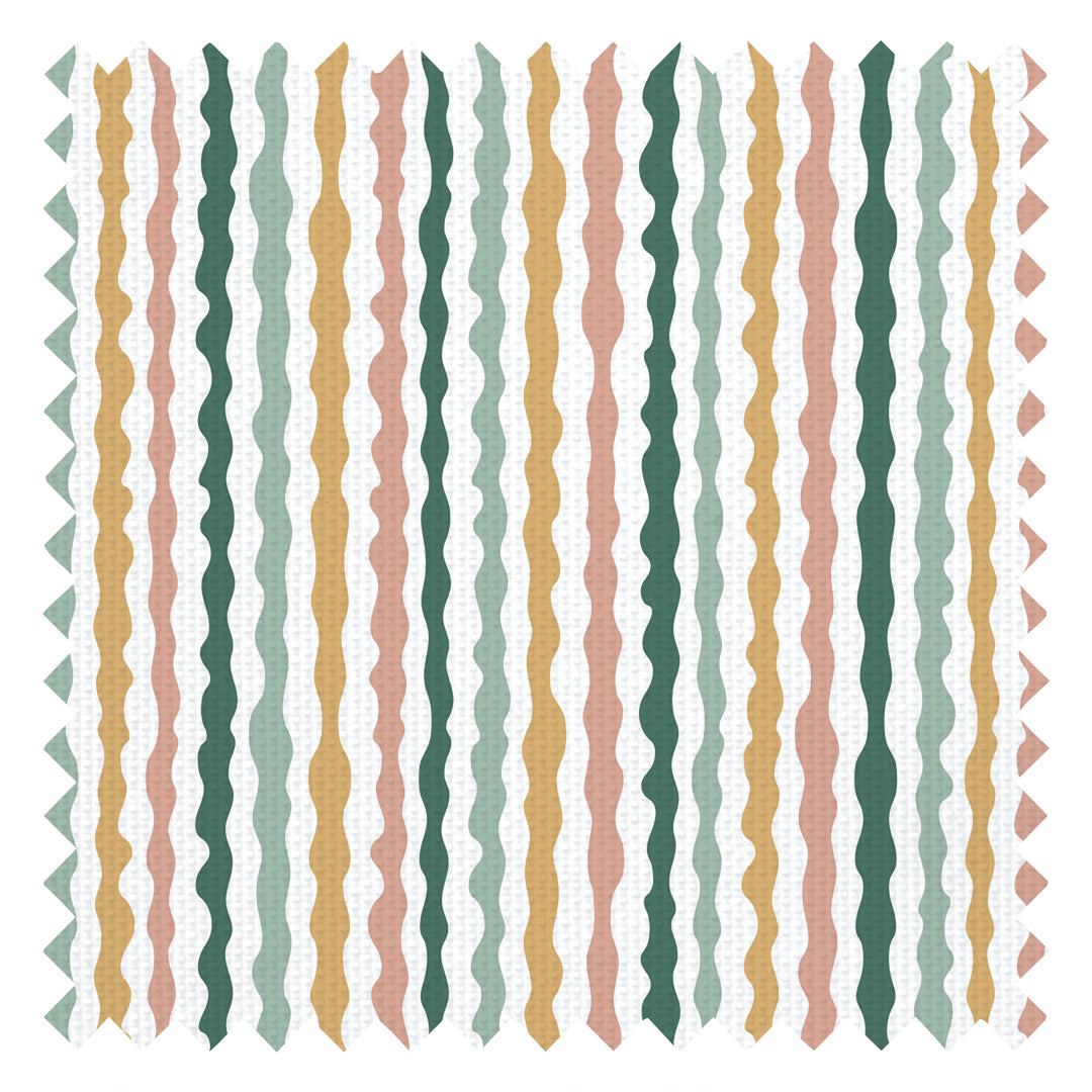 Get A Wiggle On Fabric in Retro Sunset