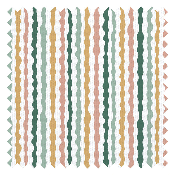 Get A Wiggle On Fabric in Retro Sunset