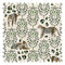 The Sultan Fabric in Sandstorm and Emerald Green