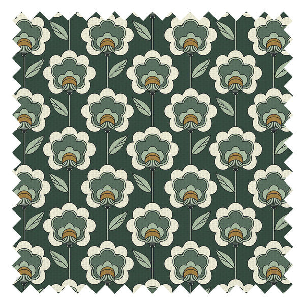 Happy Glamper Fabric in Dark Forest, Sage and Sand