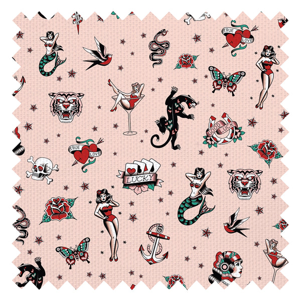 Hello Sailor Fabric in Candy Floss