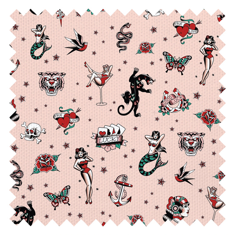 Hello Sailor Fabric in Candy Floss