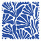 Mad for Matisse Fabric in Cobalt Blue and White