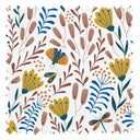 Garden of Eden Fabric in Mustard, Sky Blue and Terracotta