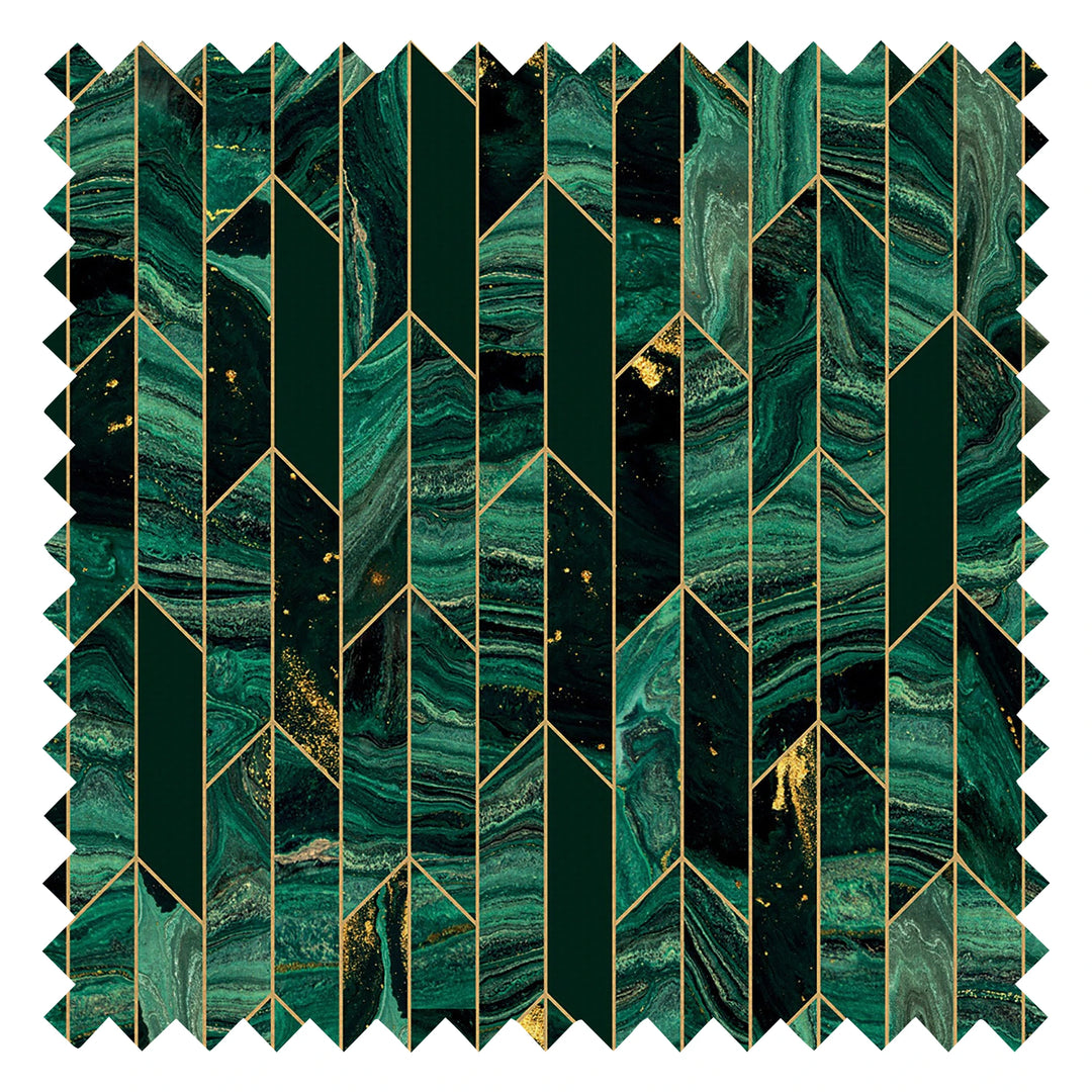 Chicago Fabric in Green Marble