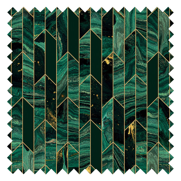 Chicago Fabric in Green Marble
