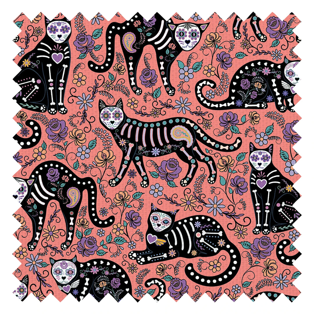 El Gato Fabric in Peachy Pink