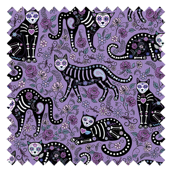 El Gato Fabric in Mauve