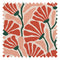 Mad for Matisse Fabric in Peach, Chilli and Seaweed Green