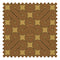 Take The Biscuit Fabric in Earthy Orange and Chocolate on Harvest Gold