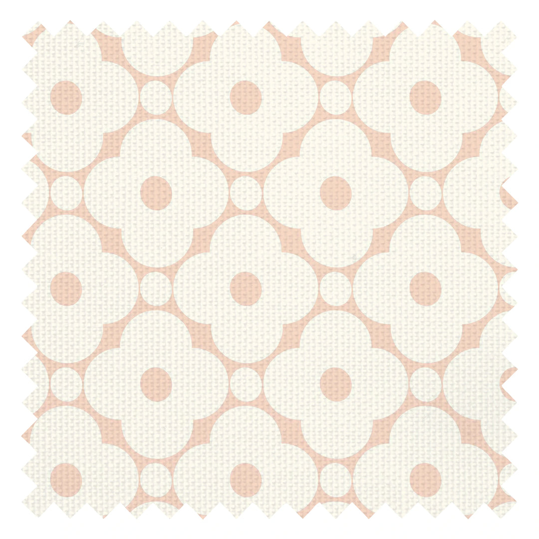 Hello Petal Fabric in Candy Floss and Cream