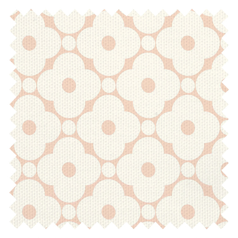 Hello Petal Fabric in Candy Floss and Cream