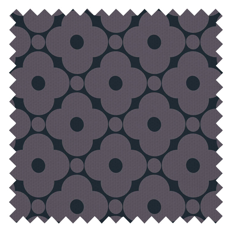Hello Petal Fabric in Silent Cave and Lavender Field