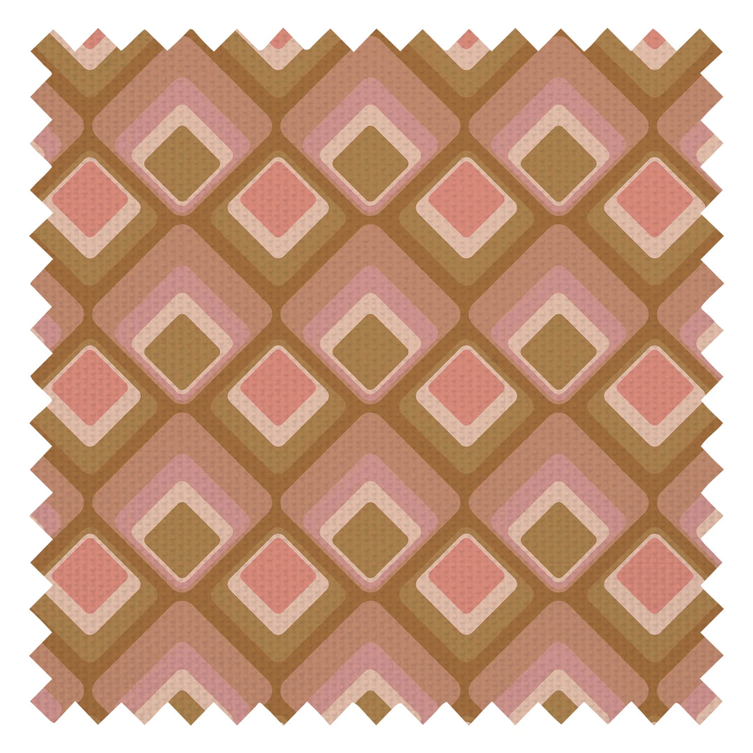 Just an Illusion Fabric in Vintage Pink and Harvest Gold