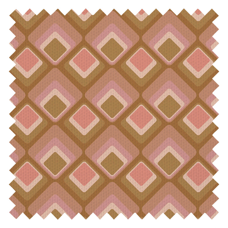 Just an Illusion Fabric in Vintage Pink and Harvest Gold