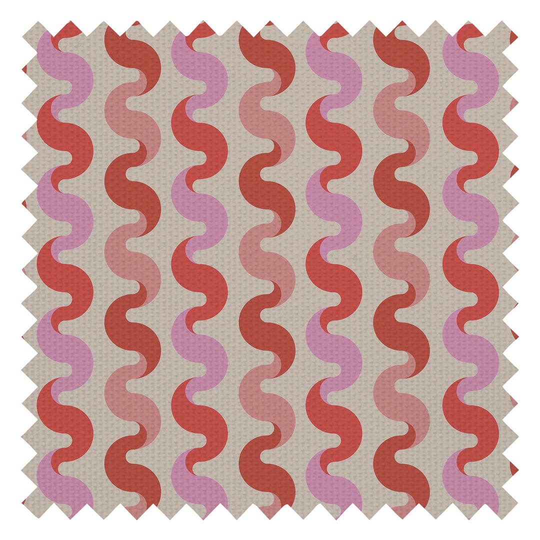 The Hippie Shake Fabric in Vintage Pink and Poison Apple