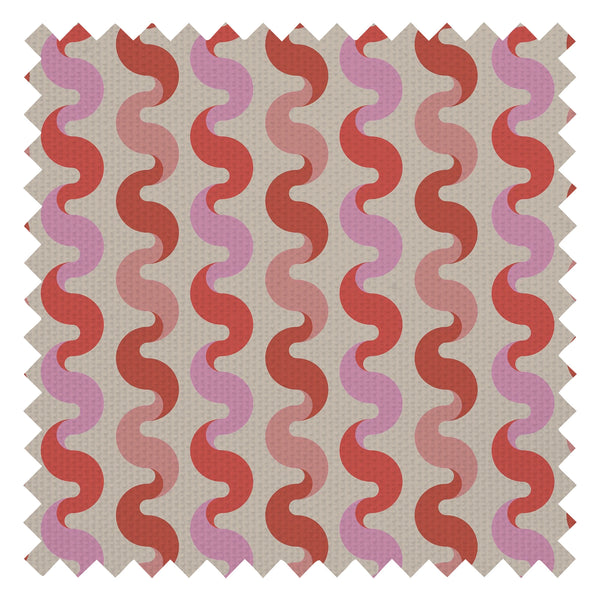 The Hippie Shake Fabric in Vintage Pink and Poison Apple